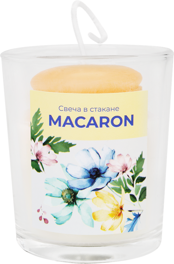 Свеча HOMECLUB Macaron, в стакане, 5х6,5см, Арт. LS-804, превью