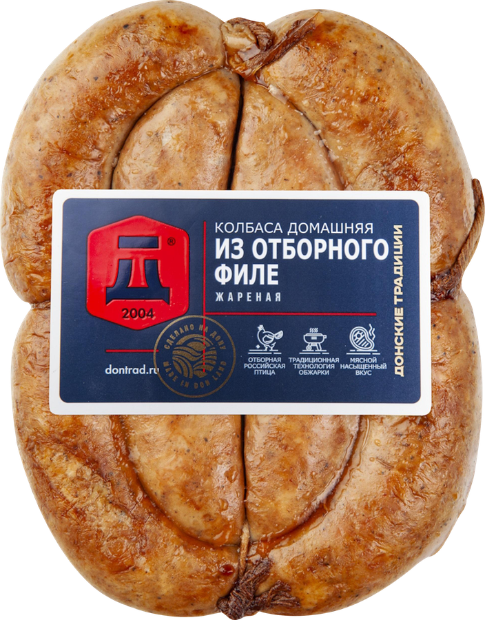 Колбаса жареная ДОНСКИЕ ТРАДИЦИИ Домашняя из отборного филе, весовая, предпросмотр