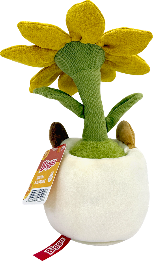 Игрушка мягкая BIGGA Цветы в горшке 21,5см, Арт. DT260612, предпросмотр
