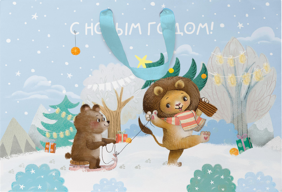 Пакет подарочный CITY HOME TRADE Christmas Kids 36х48х15см, предпросмотр