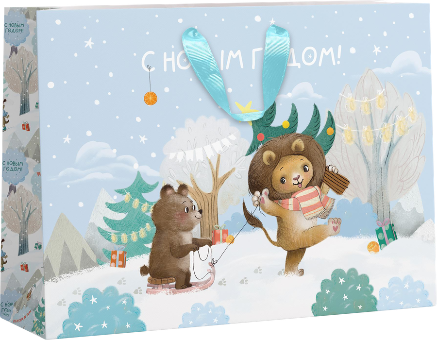 Пакет подарочный CITY HOME TRADE Christmas Kids 36х48х15см, предпросмотр