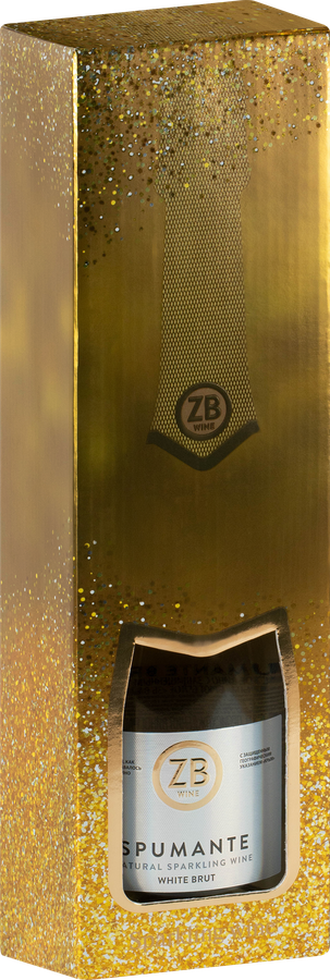 Вино игристое ZB WINE Российское Крым Спуманте белое брют, п/у, 0.75л, превью