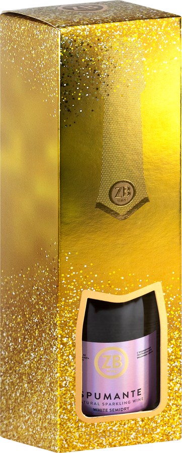 Вино игристое ZB WINE Российское Крым Спуманте розовое брют, п/у, 0.75л, предпросмотр
