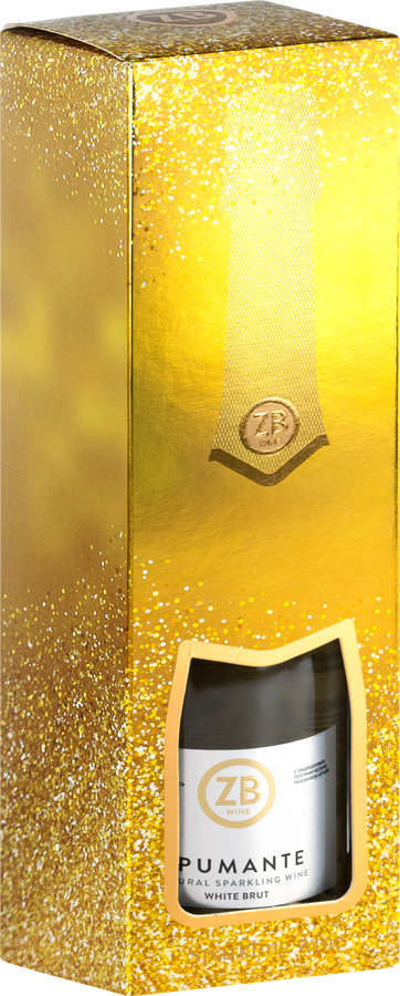 Вино игристое ZB WINE Российское Крым Спуманте белое полусухое, п/у, 0.75л, предпросмотр