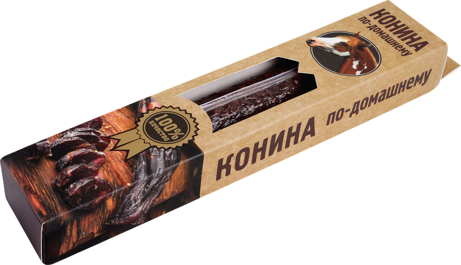 Колбаса сырокопченая ДЕЛИКАТЕС ДИЧЬ Конина по-домашнему, 220г, предпросмотр