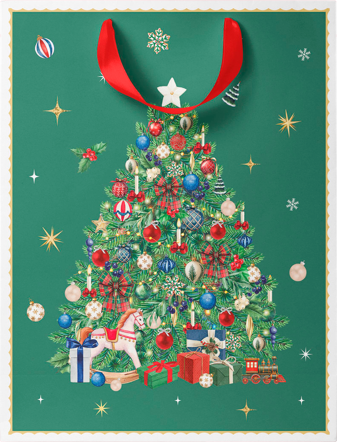 Пакет подарочный CITY HOME TRADE New Years Joy 31,5х25,5х11см, предпросмотр