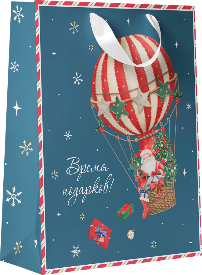 Пакет подарочный CITY HOME TRADE New Years Joy 31,5х25,5х11см, предпросмотр
