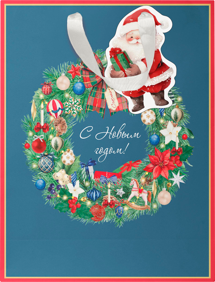 Пакет подарочный CITY HOME TRADE New Years Joy 41х31х12см, превью