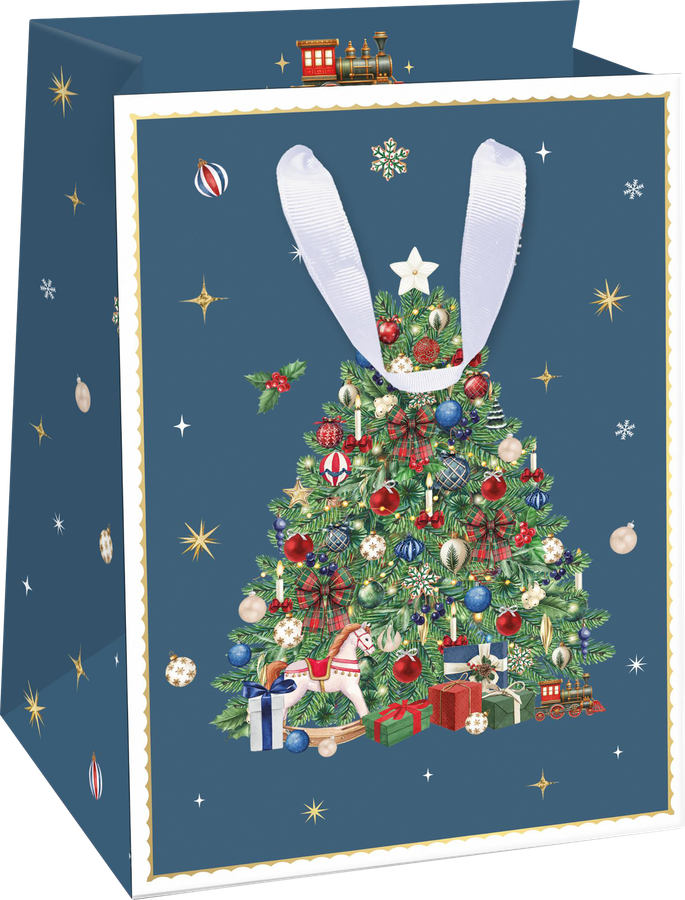 Пакет подарочный CITY HOME TRADE New Years Joy 19х14х9см, эффект, предпросмотр
