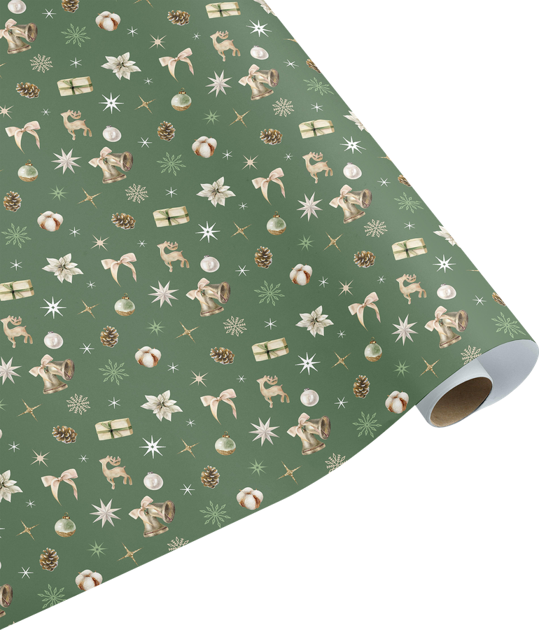 Бумага упаковочная декоративная CITY HOME TRADE Christmas Woodland, 70х100см, превью