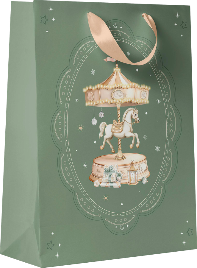 Пакет подарочный CITY HOME TRADE Christmas Woodland 31х26х11см, предпросмотр