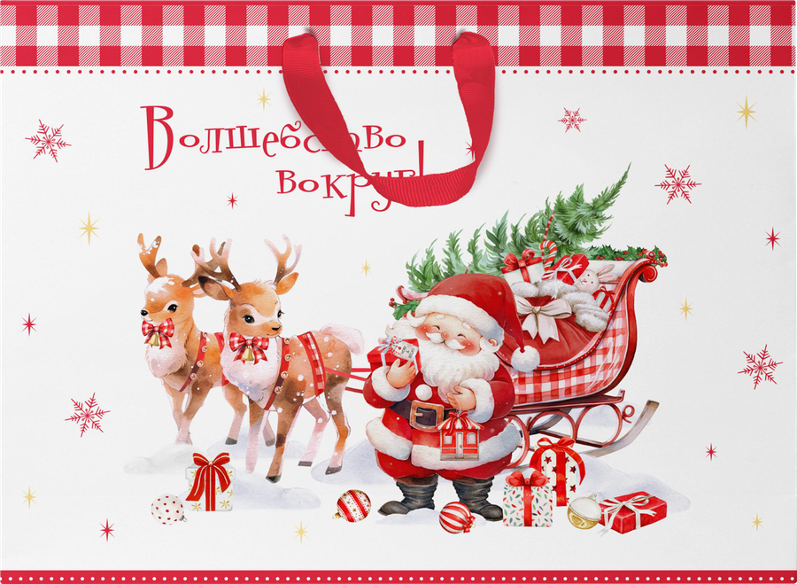 Пакет подарочный CITY HOME TRADE New Years Joy 30х40х15см, превью