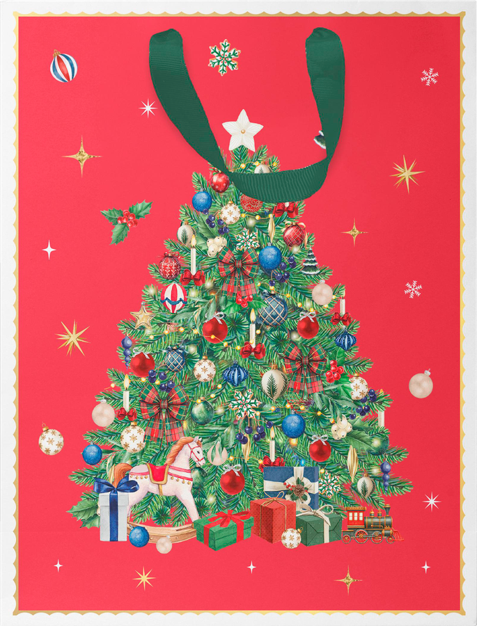 Пакет подарочный CITY HOME TRADE New Years Joy 31х26х11см, эффект, превью