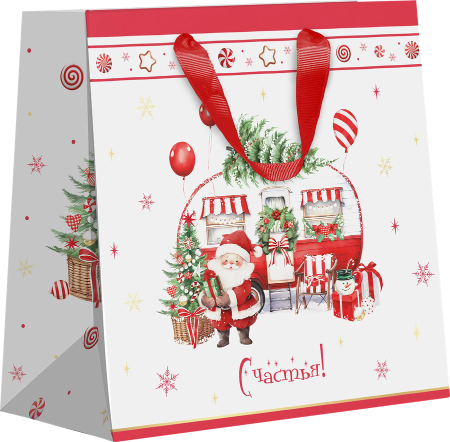 Пакет подарочный CITY HOME TRADE New Years Joy 41х45х18см, превью