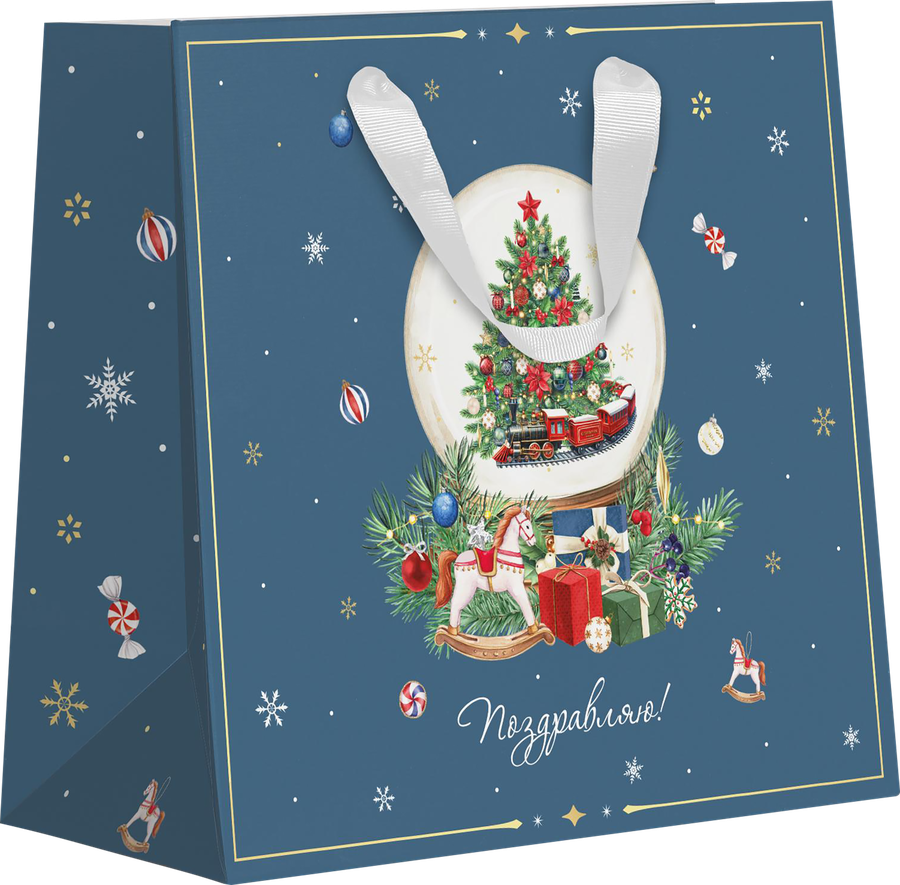Пакет подарочный CITY HOME TRADE New Years Joy 41х45х18см, предпросмотр