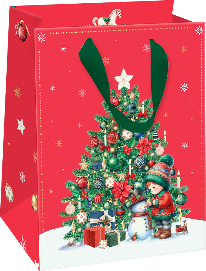 Пакет подарочный CITY HOME TRADE New Years Joy 14х11х6см S, предпросмотр
