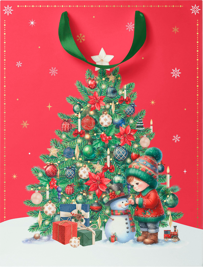 Пакет подарочный CITY HOME TRADE New Years Joy 14х11х6см S, превью