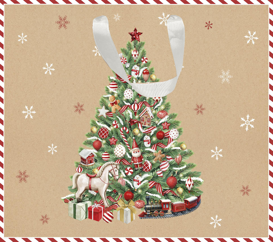 Пакет подарочный CITY HOME TRADE Christmas Kraft 40х48х18см, предпросмотр