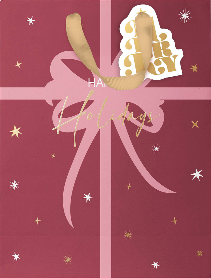 Пакет подарочный CITY HOME TRADE X-Mas Academy 23х19х10см, предпросмотр