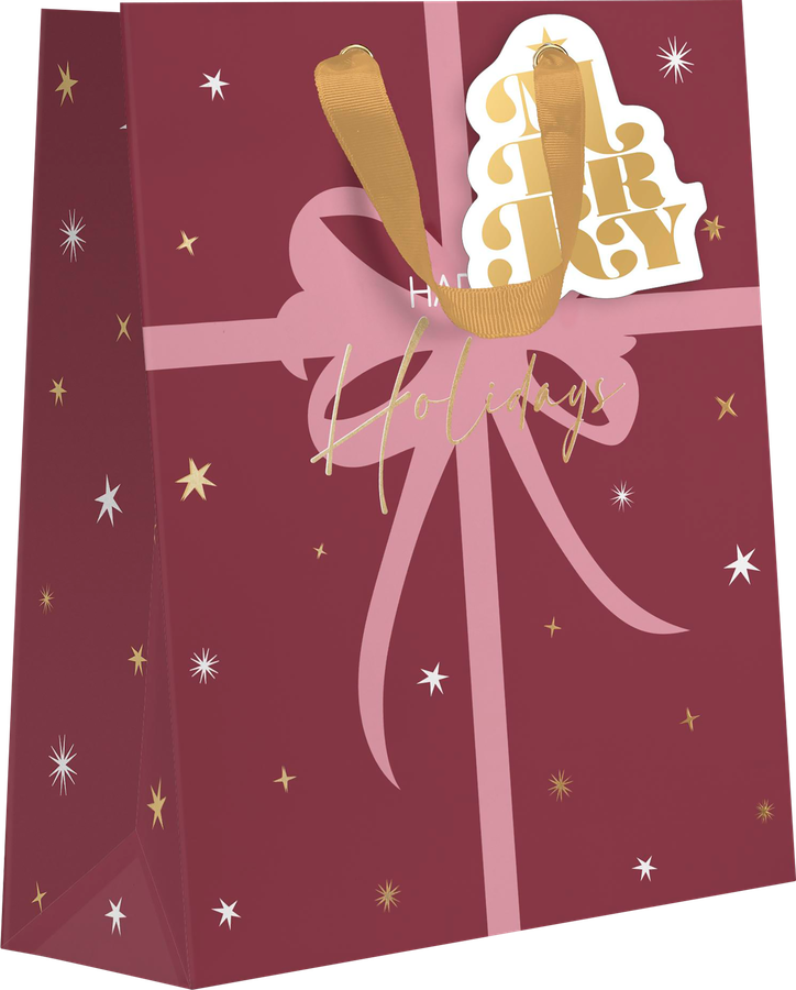 Пакет подарочный CITY HOME TRADE X-Mas Academy 23х19х10см, превью