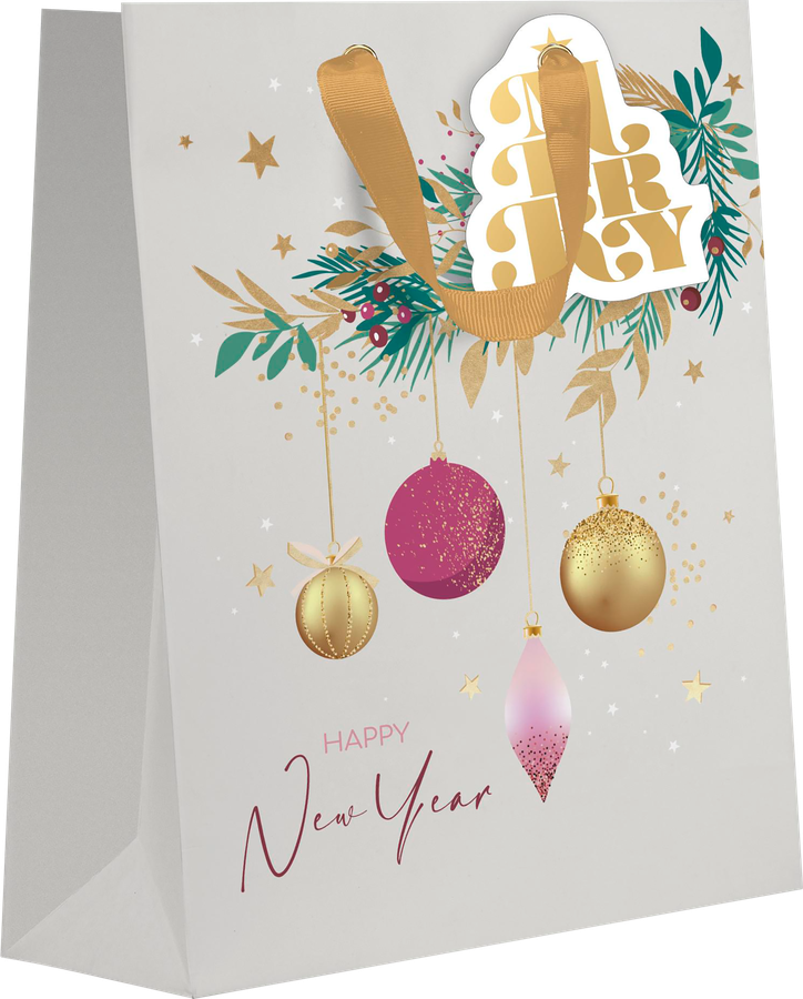Пакет подарочный CITY HOME TRADE X-Mas Academy 41х31х12см, предпросмотр