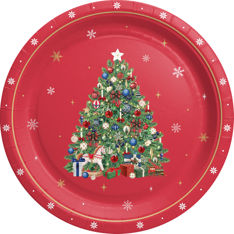 Тарелка бумажная CITY HOME TRADE New Years Joy 23см, 6шт, превью
