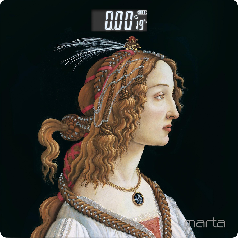 Весы напольные MARTA стекло, LCD-дисплей, автоотключение, Арт. MT-1676, предпросмотр