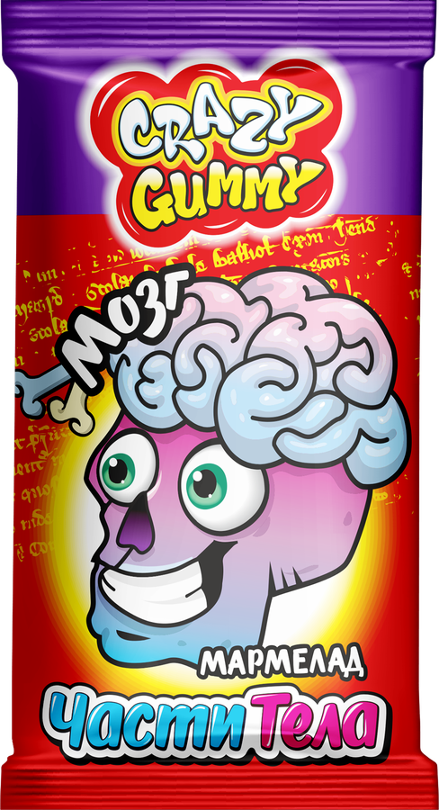 Мармелад КАНДИ КЛАБ Crazy Gummy Части тела, 10г, превью