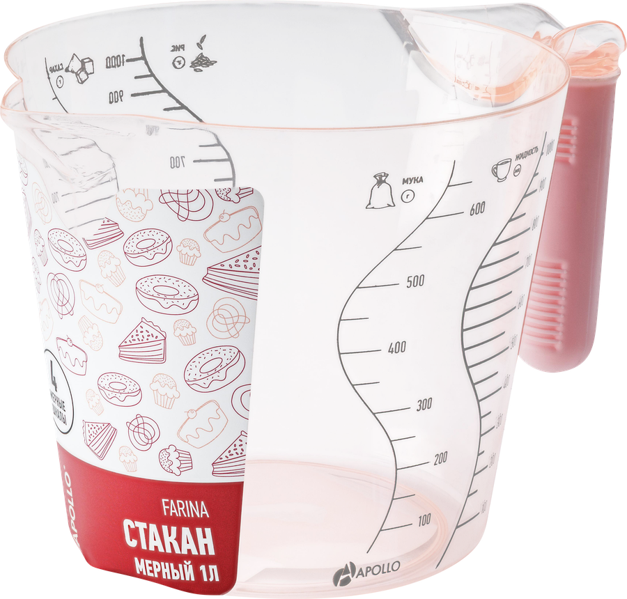 Стакан мерный APOLLO Farina, 1л, Арт. FRN-10, превью
