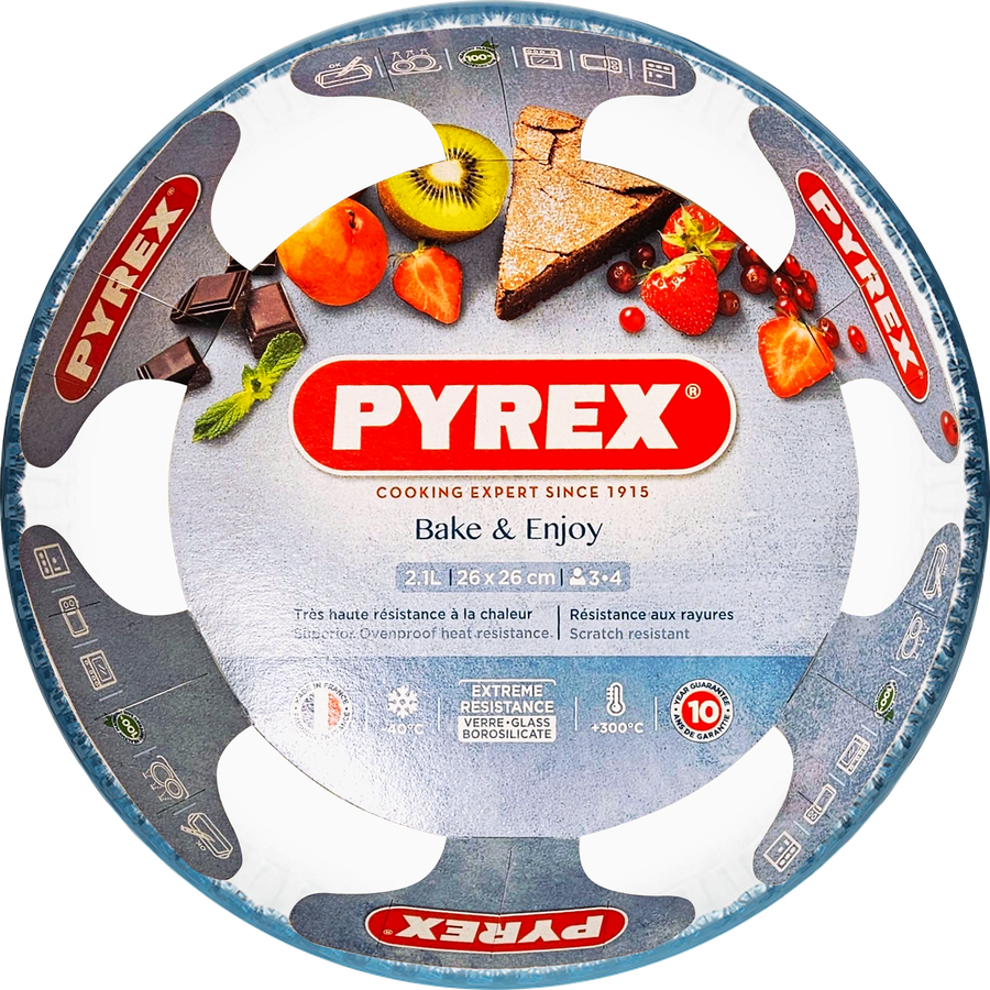 Форма для пирога PYREX Cook&Enjoy 26х6см, с волнистым краем, 2.1л, превью