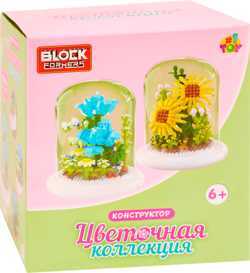Конструктор 1TOY Цветочная коллекция, в ассортименте, Арт. Т26535/36/37/38, предпросмотр