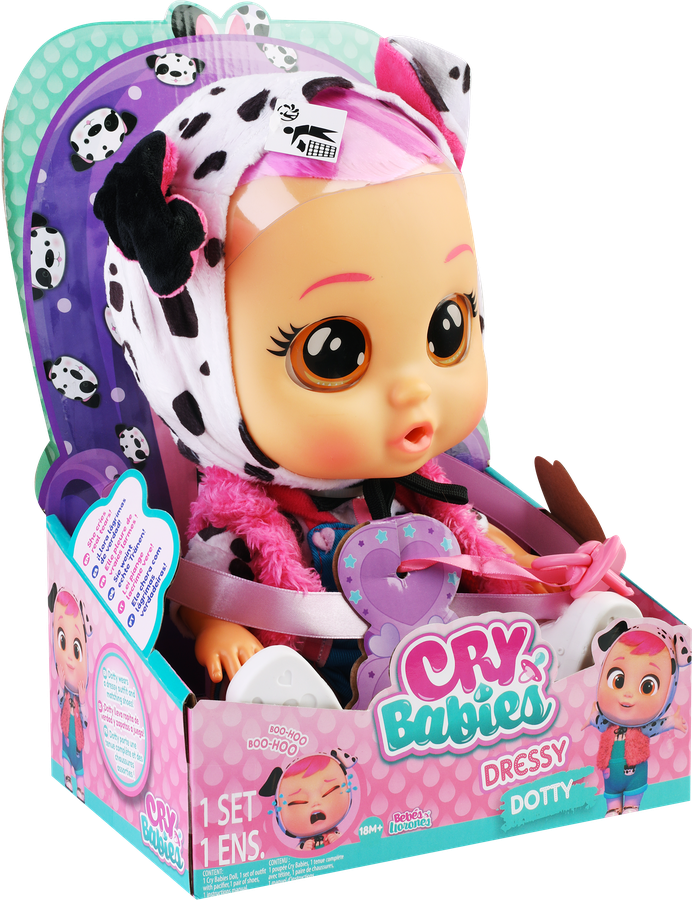 Набор игровой CRYBABIES Дотти Dressy, плачущая интерактивная, с аксессуарами, превью