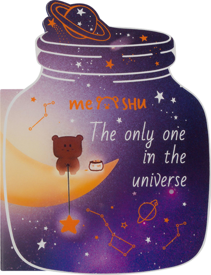 Флажки-закладки MESHU Universe и самоклеящиеся блоки в наборе, 20 листов, 5 цветов, предпросмотр