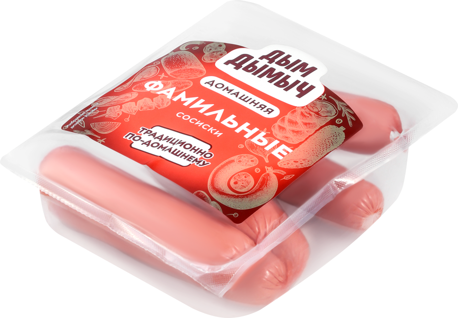 Сосиски ДЫМ ДЫМЫЧ Фамильные, категория В, 300г, превью