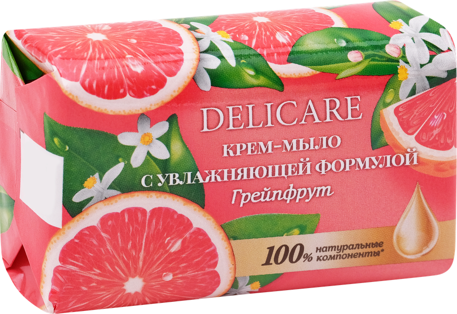 Крем-мыло DELICARE Sensitive care Грейпфрут, 90г, превью
