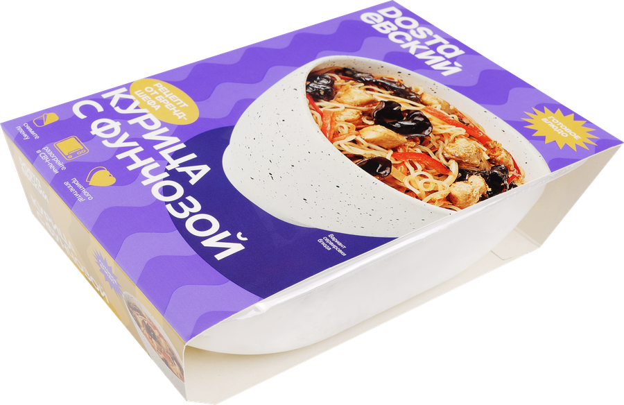 Вок DOSTAЕВСКИЙ Курица с фунчозой, 320г, превью