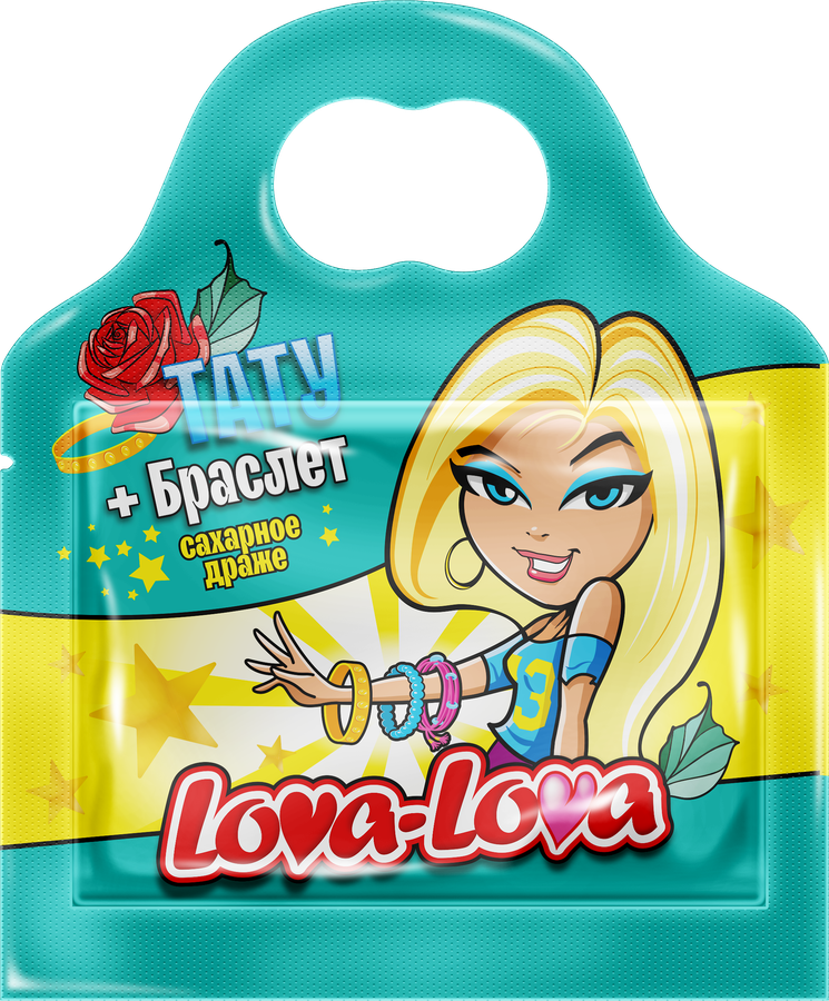 Драже сахарное КАНДИ КЛАБ Lova-Lova, с браслетом и татуировкой, 3г, превью