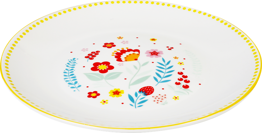 Тарелка десертная HOMECLUB Жар-птица, 19см, фарфор, Арт. YL259190, предпросмотр