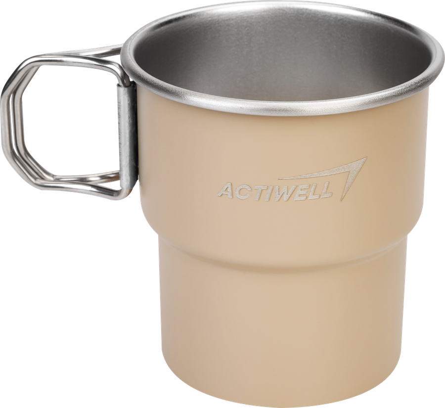 Кружка туристическая ACTIWELL 300мл, нержавеющая сталь, Арт. MU082007-1, превью