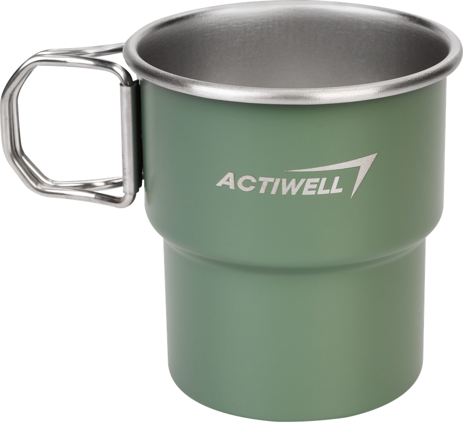 Кружка туристическая ACTIWELL 300мл, нержавеющая сталь, Арт. MU082007-1, предпросмотр