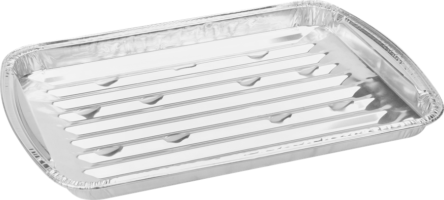 Лотки-гриль PLATINUM CHOICE 33,2х23х3см, алюминиевая фольга, Арт. EH07-9489, 3шт, превью