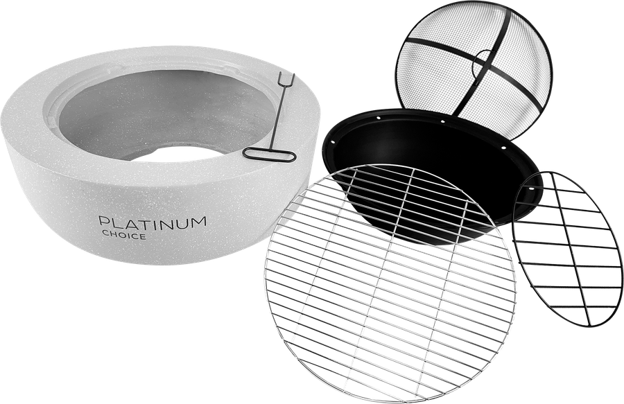 Очаг-гриль PLATINUM CHOICE 60х60х34см, сталь, Арт. ek23-2560403, предпросмотр