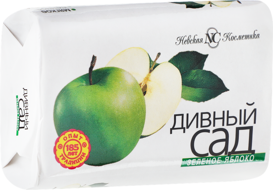 Мыло туалетное НЕВСКАЯ КОСМЕТИКА Дивный сад Зеленое яблоко, 90г, превью
