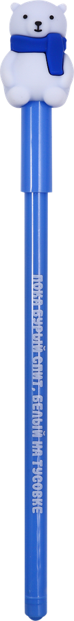 Ручка гелевая Животные, синий, толщина линии 0,7мм, Арт. 3333382, предпросмотр