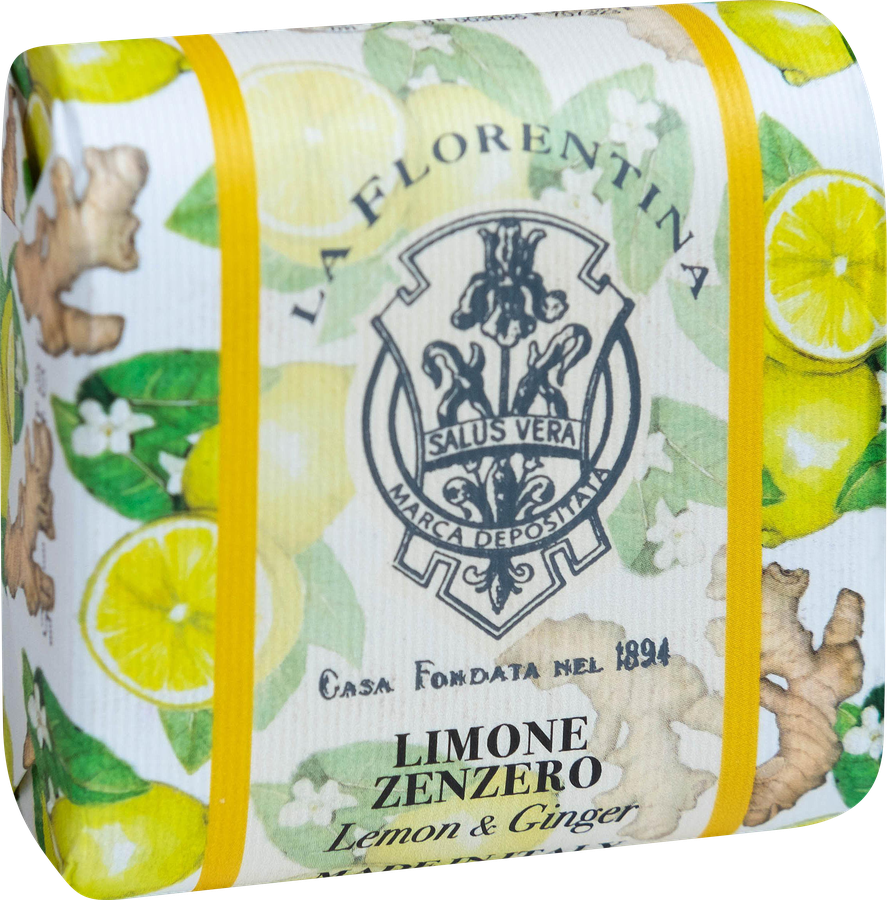 Мыло твердое LA FLORENTINA Фруктовые сады Лимон и имбирь, 106г, предпросмотр