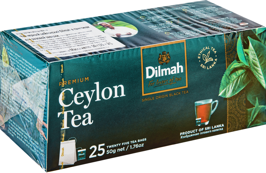 Чай черный DILMAH Цейлонский, 25пак, превью