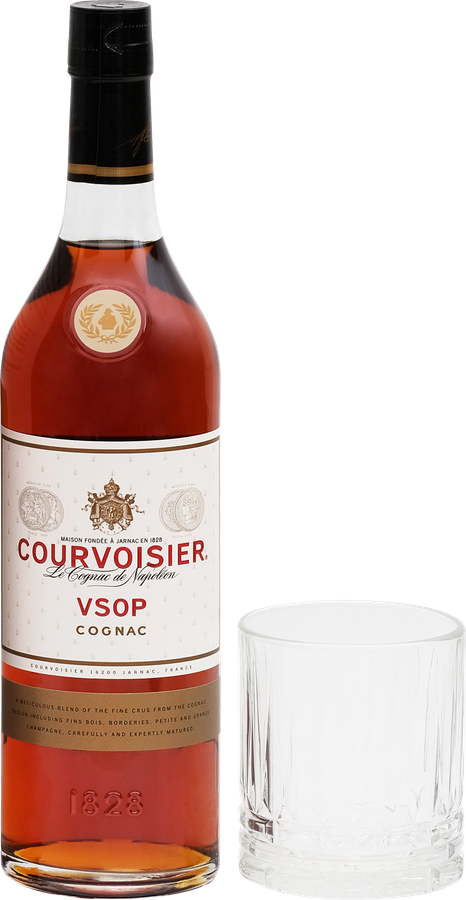 Коньяк COURVOISIER VSOP 4 года 40%, с бокалом, п/у, 0.7л, предпросмотр