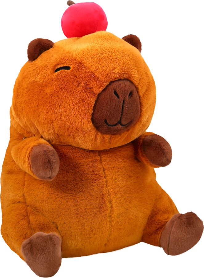 Игрушка мягкая BIGGA Капибара с пледом, Арт. 245-246A-15'', предпросмотр