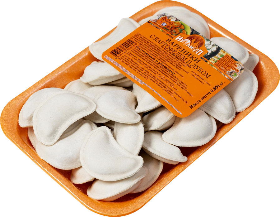 Вареники ИЗОЛИМП с картофелем и луком, 500г, предпросмотр