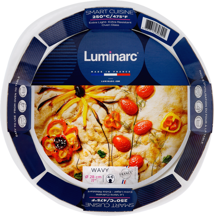 Форма для запекания LUMINARC Smart Cuisine Wavy 28см, круглая, Арт. Q8178, превью